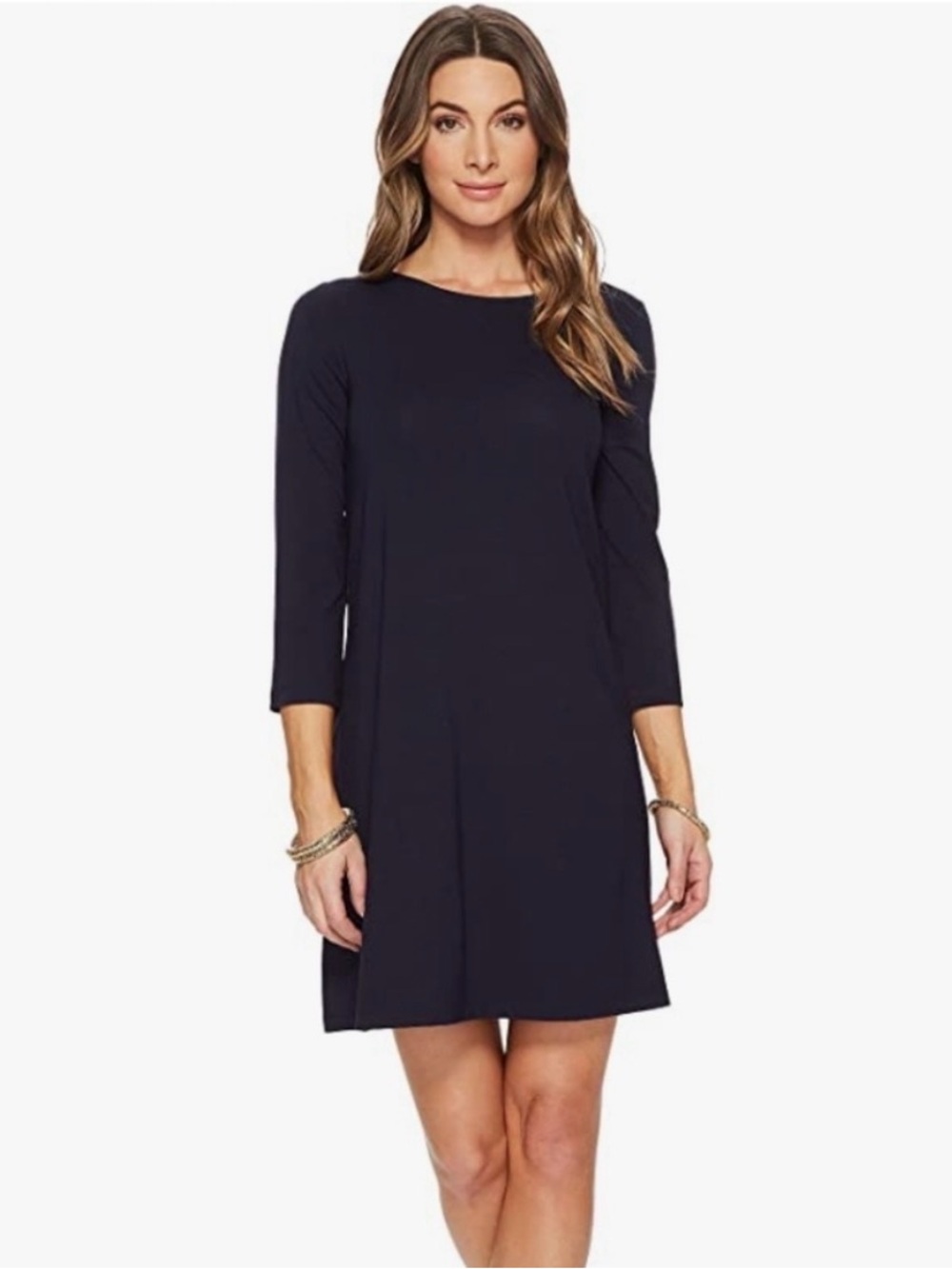 Classic Lilly Pulitzer Navy Ophelia Swing Dress Like New XS